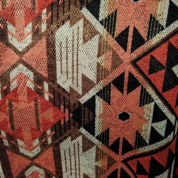 TIE BACK ☆ TRIBAL PRINT FLOUNCE RUFFLE BUST ☆ MAXI~DRESS ☆ NWT - Picture 5 of 10